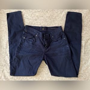 Citizens of Humanity Thompson Medium Rise Cropped Skinny Size 24 Navy